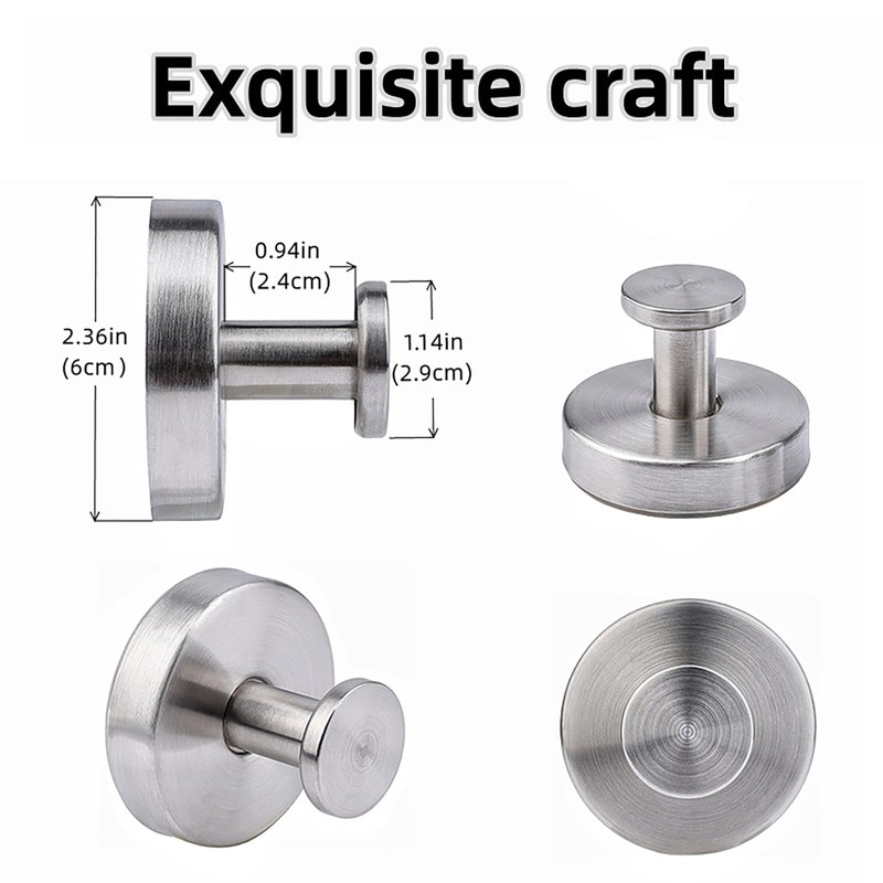XIANTIAN Luxe Hold No-Drill Hooks,2024 Upgraded Stainless Steel Waterproof Hooks