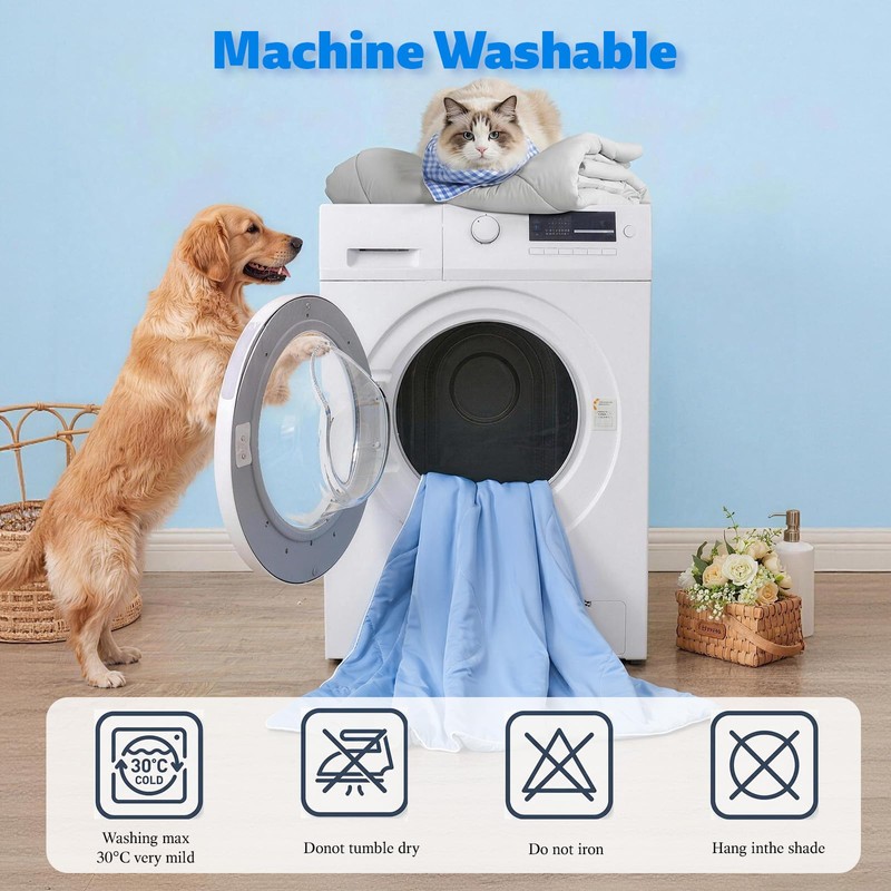 Cooling Blanket for Dogs, Dog Blankets for Large Dogs, Q-MAX