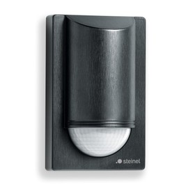 Steinel Motion Sensor is 2180 ECO Black, 180°/12 m PIR Sensor, 350 W LED Switching Load, Wall Sensor, Anti-Creep Protection