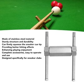 Stainless Steel Snooker Cue Tip, Press Shaper Tool Pool Shaper Snooker Stick Tip Compression Tool