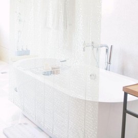 PEVA Translucent Shower Curtain Medium