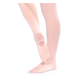 Womens Convertible Dance tights in Pink (Small Adult)