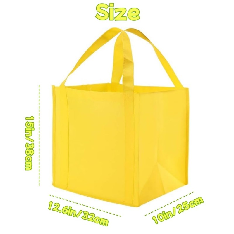 Reusable Shopping Bags, Heavy Duty Grocery Tote with Handles, 45
