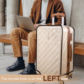 Heveer Transparent Suitcase Cover, Luggage Suitcase Cover, Transparent Protective Cover, Waterproof for Travel Luggage Case, Transparent