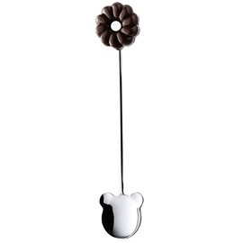 Takakuwa Metal Donut Bear Spoon, Brown 401574