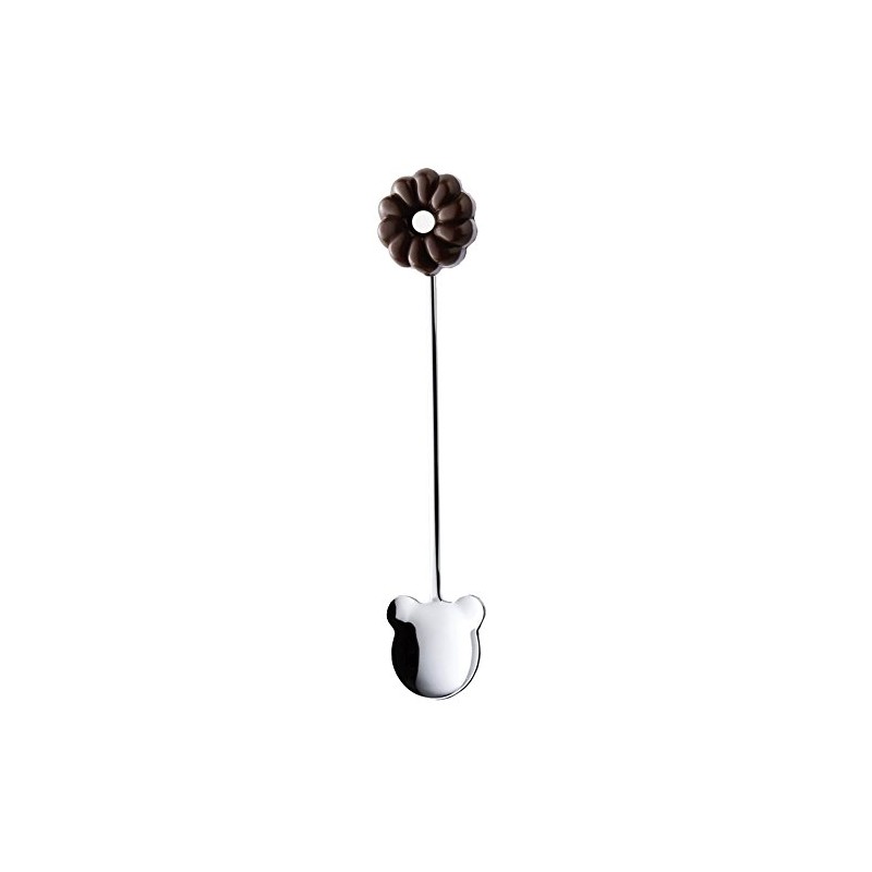 Takakuwa Metal Donut Bear Spoon, Brown 401574