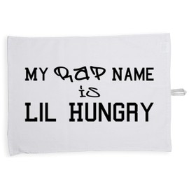 Hippowarehouse My Rap Name Is Lil Hungry Tea Towel Eco Printed Dish Cloth Kitchen accessory 50cmx70cm 100% Cotton