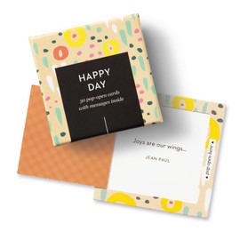 Compendium ThoughtFulls Pop-Open Cards — Happy Day — 30 Pop-Open Cards, Each with a Different Inspiring Message Inside