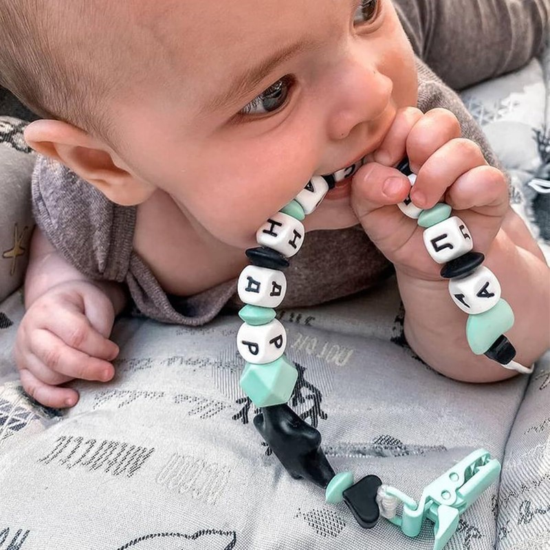 Demearly Pacifier Clip 3/4" Bib Clips Girls Baby for Pacifier