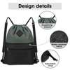 WANDF Drawstring Backpack, Sports Gym Bag with Wet Pocket, Water