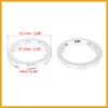 Partuto 4pcs 73.1 to 57.1 mm Aluminium Alloy Car Hub