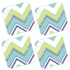 MightySkins Skin for Tile Mate (2020) 4 Pack - Pastel Chevron | Protective, Durable, and Unique Vinyl Decal Wrap Cover | Easy to Apply, Remove, and Change Styles | Made in The USA