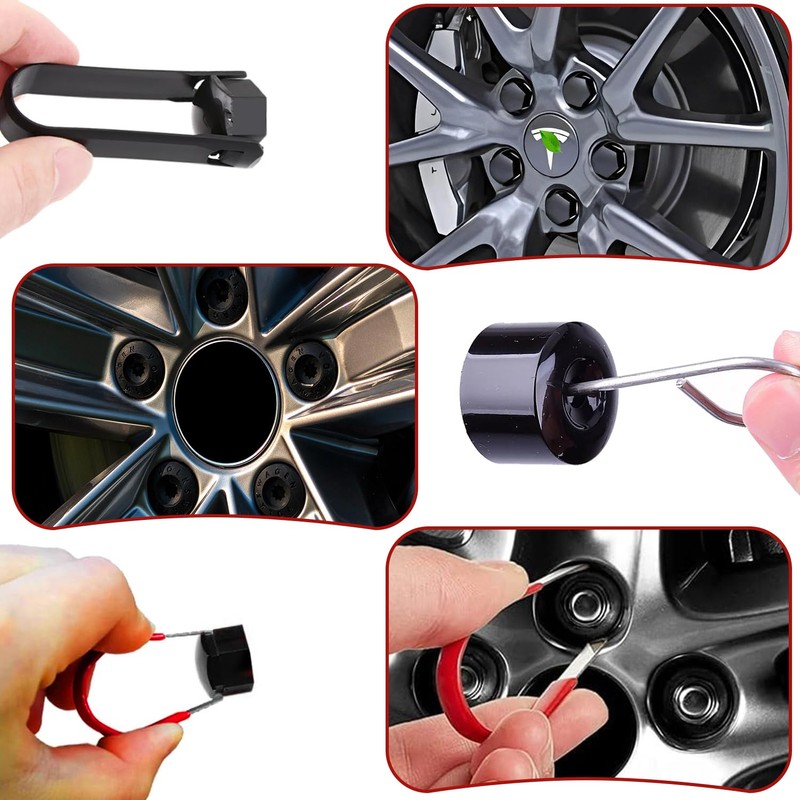 mvorry Wheel Bolt Caps Tool, 6-Piece Set Wheel Nut Caps