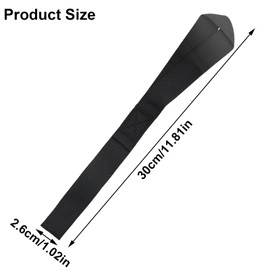 Soft Loop Tie Down Straps, Pack of 8 Lashing Loops, Heavy Duty Webbed Nylon Lashing Loops Straps, Tie Down Straps, Load Capacity 1000 Lbs, Suitable for Motorcycles, Bicycles, Roof Racks, Black