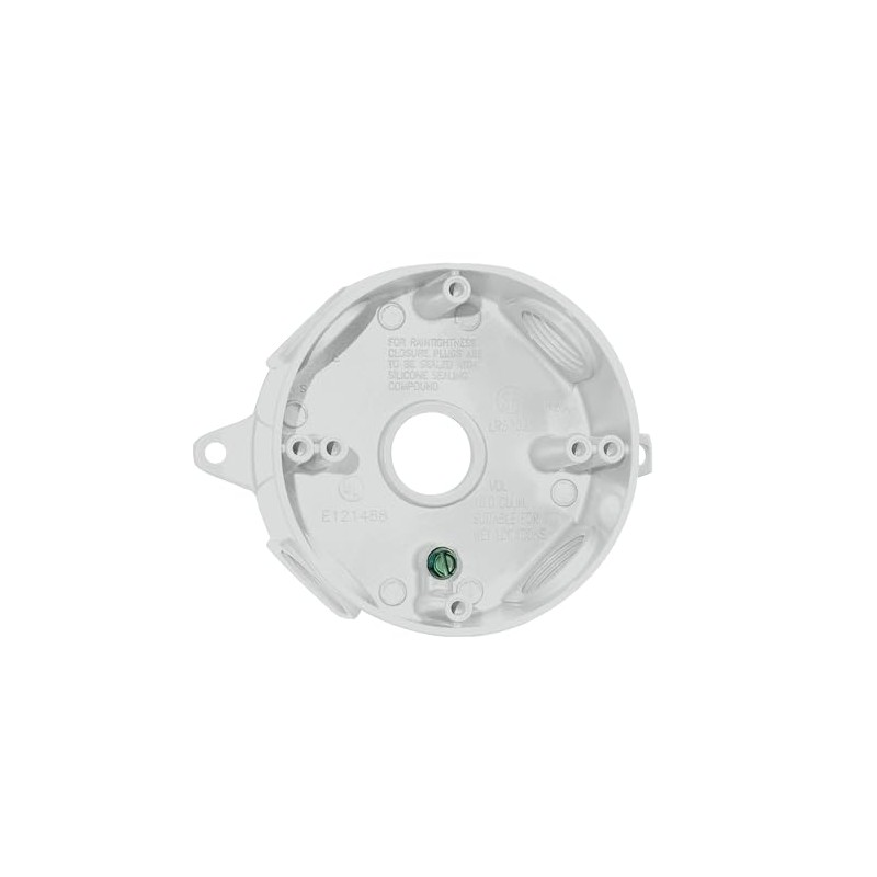 SIGMA ENGINEERED SOLUTIONS 143854 Round Metal Electrical Outlet Box, Weatherproof,