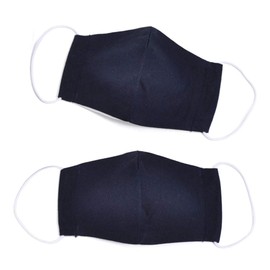 COLORFUL CANDY STYLE N5307502 Children's Mask, Set of 2, Boys, Girls, Washable, 3D Fabric, Antibacterial, Small, Deep Navy