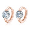 Moissanite Earrings 925 Sterling Silver Moissanite Hoop Earrings Diamond Jewelry