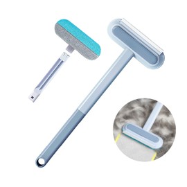 Fusselbürste Tierhaare mit Verlängerungsstange, Fusselbürste im Set, Haustier Pelz und Fussel entfernen, Fusselbürste für Tierhaare, Hundehaare, Katzenhaare, Kleidung, Bett und Teppich