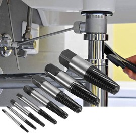 Tyenaza 8 Pieces Screw Extractor Screw Extractor Set - Damaged Screw Extractor, Stripped Screw Extractor, Broken Bolt, Water Pipe Remover Kit