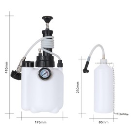 QUNNIE 3L Brake Liquid Bleeding Kit, Oil Change Manual Bleeding Tool for Most European Automotive Main Cylinder Bleeding(NOT FIT for American CAR MODLES)
