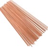 Therwen Pure Copper Round Rod 11.8 Inch Length Bare Metal