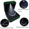 GBYAN Pendant Necklace Box with LED Light, Necklace Gift Box