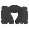 Pool Central 18" Gray Inflatable Comfort Travel Neck Air Pillow