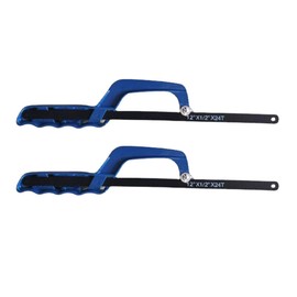 AIMALL 2PCS Aluminum Alloy Hand Saw - Woodworking Hacksaw Frame, Mini Butterfly Saw, Adjustable Blade for Household and Craft Use