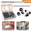 ISPINNER 52pcs Cable Clamps Assortment Kit, 304 Stainless Steel Rubber