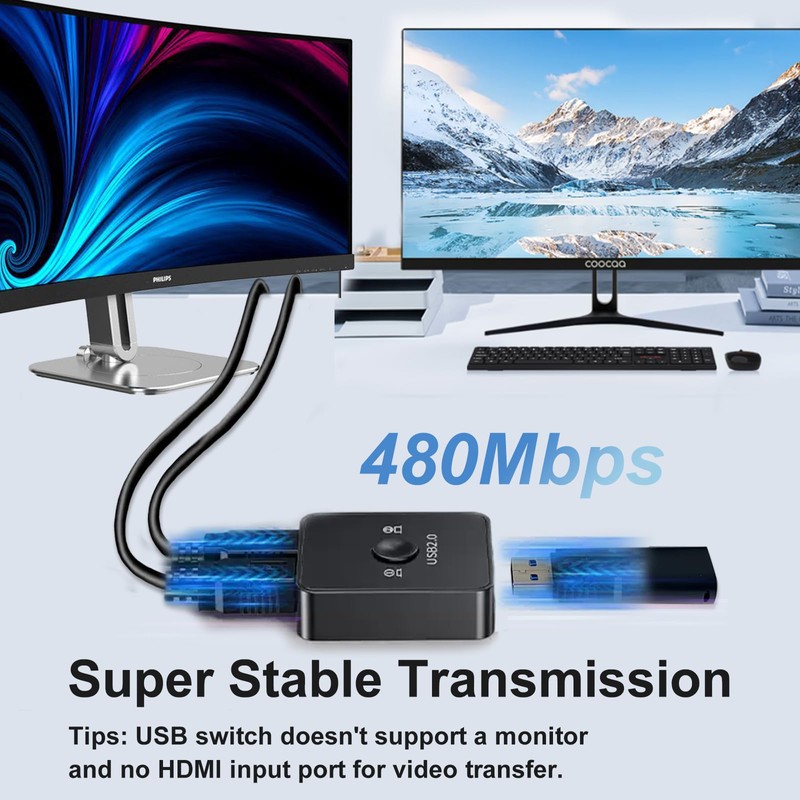 USB 2.0 Sharing Switch for Multiple Computers,USB 2.0 Switcher Sharing