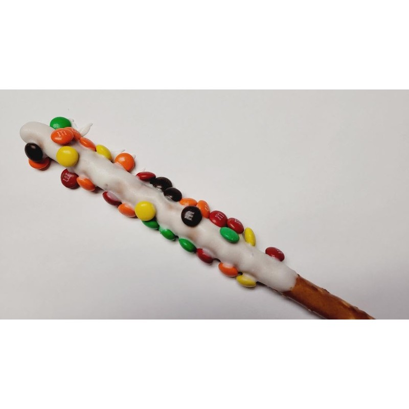 White Chocolate Covered Pretzel Rods Individually Wrapped 20 Piece Assorted