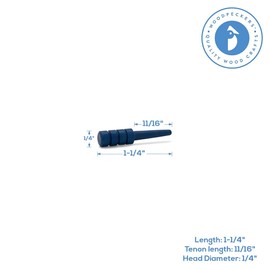 Wood Cribbage Pegs, Pack of 25 Blue Pegs for New Set or Replacement Pieces by Woodpeckers