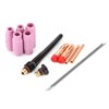 13Pcs/Set Welding Nozzle TIG Gas Lens Ceramic Contact Tip with