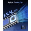 ORICO 40Gbps M.2 NVMe SSD Enclosure with Built-in Cooling Fan,