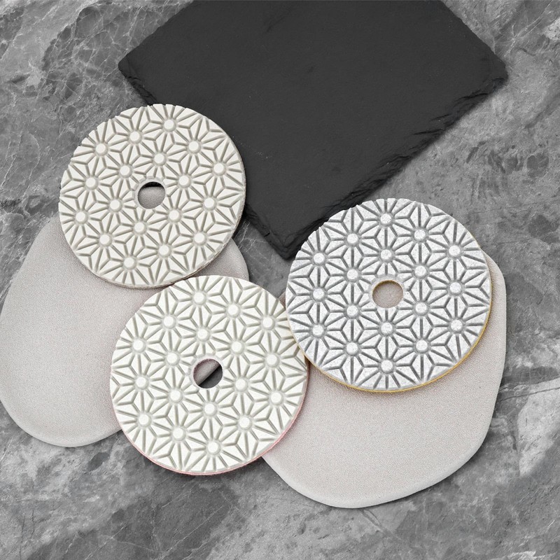 Briny River 3pcs 4-inch Dry Wet 3 Step Diamond Polishing