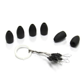 Harmony Fishing - Tungsten Flipping Weights (Chip-Proof Oxide Coated) for bass Fishing [Includes Weight Pegs] (1 oz (2 Pack))