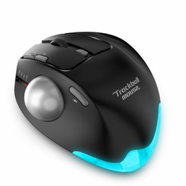 zelotes Kabellose Trackball Maus,Bluetooth Maus,4800DPI,8 Tasten,Daumenbedienung,Wiederaufladbar, Ergonomische Maus,Maus Kabellos Funkmaus für Laptop,PC,Pad