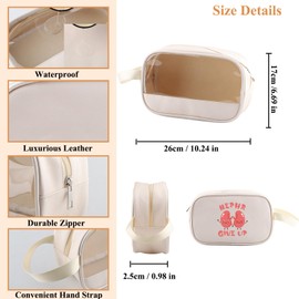 PYOUL Dialyse-Ideen, Geschenk, Nephr Give Up, transparente Make-up-Tasche, Nieren-Nephrologie, Krankenschwester, Reise-Kulturbeutel, Nierengesundheit, Geschenk, Nephr Give Up Mb