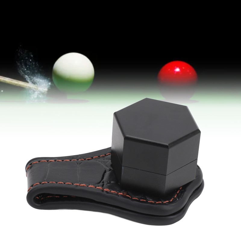 Billiard Chalk Holder Aluminum Alloy Magnetic Hexagonal Portable Pool Cue