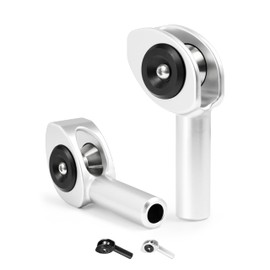 BLUEWING V4 Fishing Roller Tip-Top Aluminium Alloy Heavy Duty Rod Tip Tops with Detachable 316 Stainless Steel Roller for Big Game Trolling, Silver lD.15/64"(5.8mm)