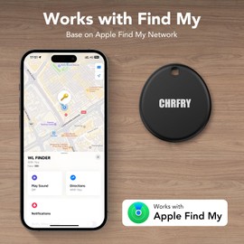 Tracker Air Tag-2 Pack: Smart Bluetooth Tracker Item Finder Work with Apple Find My (iOS only), Smart Tag with Replaceable Battery, Item Finders for Luggage/Key/Suitcases/Backpack, IP68 Waterproof