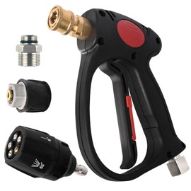 Compact Short Gun with Swivel: Kärcher Short Gun, Anti-Twist, High Pressure Washing Short Gun, Karcher Nozzle, Compatible with Short Gun Karcher, Car Wash, High Pressure 4500 PSI, Compatible with