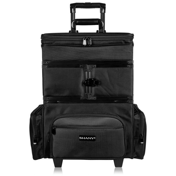 SHANY Large Travel Makeup Trolley Storage Case with Multi Compartments