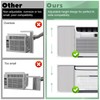 Memrita Window Air Conditioner Side Panels with Adjustable Frame, Universal