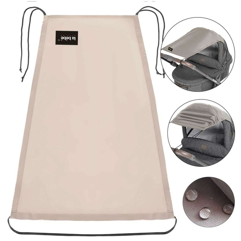 Universal Flexible Sun Canopy with UV Protection, Latte Colour Pram