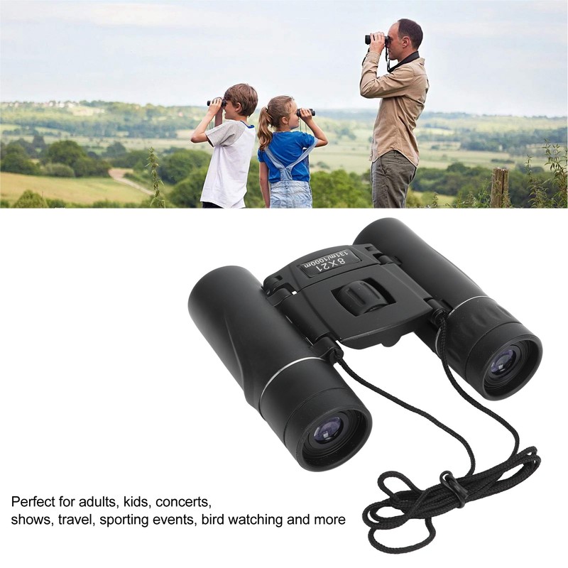 8x21 Binoculars 131m/1000m Compact Lightweight Mini Binoculars for Adults Kids