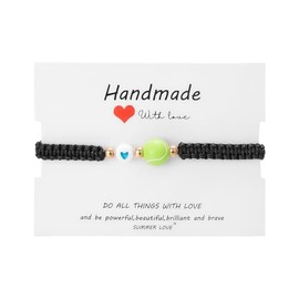 SCRDPRAD Soccer Football Basketball Baseball Bracelet Gifts for Women Men Birthday Graduation Gifts for Sport Lovers Bracelet Sport Jewelry Bracelets-Tennis