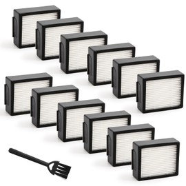 Filters Replacement For iRobot Roomba E I&J Series E5 E6 i1 i3 i4 i5 i6 i7 i8 J5 J6 J8 Vacuum Cleaner, 12 Pack High Efficiency Filters + 1 Cleaning Brush,（Not For Combo J7 J7+ and Combo J9 J9+）