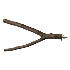 ZONADAH Parrot Perch Natural Y Shape Perch 20cm Bird Swing Birds Stand Grinding Paw Climbing Wood Cage Accessories for Parakeet Cockatiels Budgies Conure Lovebirds Thickness 1-2.5cm