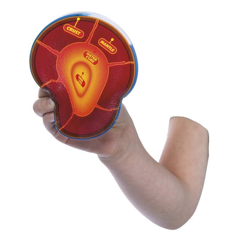Toysmith Squishy Planet Earth Ball - Earth's Core Squeeze Stress